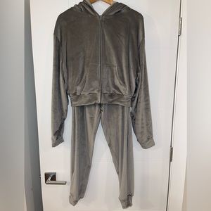 Skims velour track suit